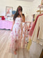 love shack floral tiered maxi dress