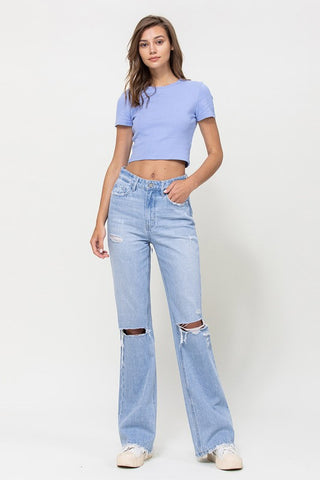 90's Vintage Flare distressed jeans