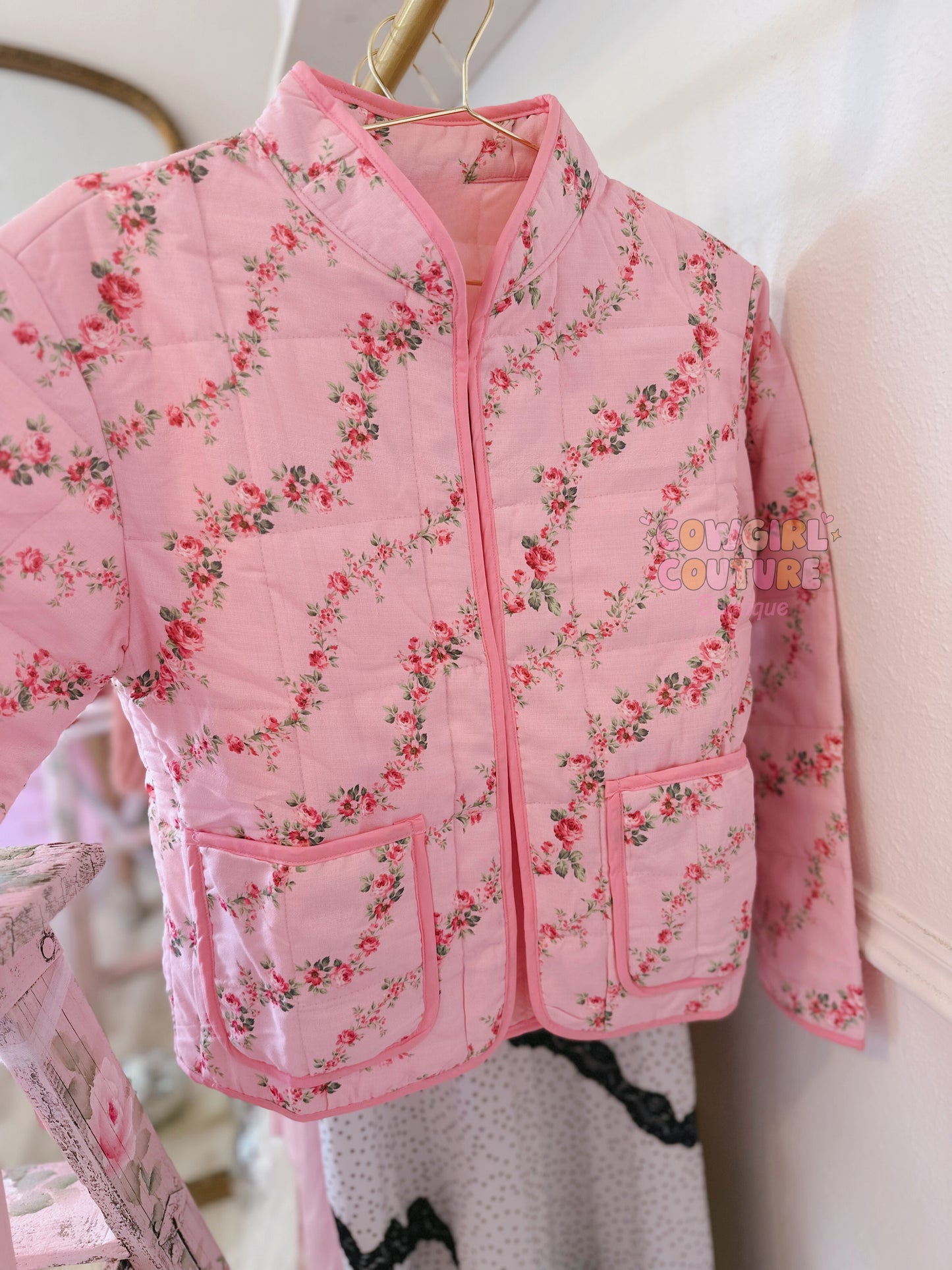 Floral quilted jacket