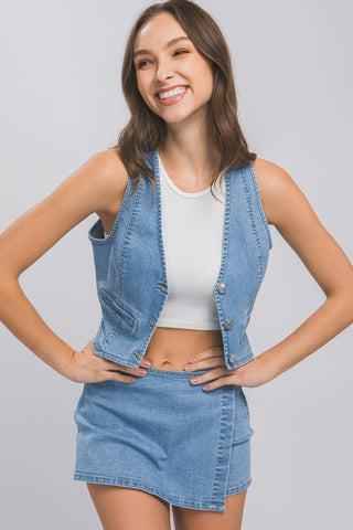 Evelyn Denim Vest