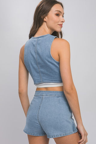 Evelyn Denim Vest