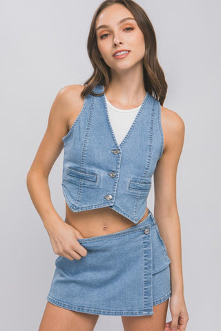 Evelyn Denim Vest