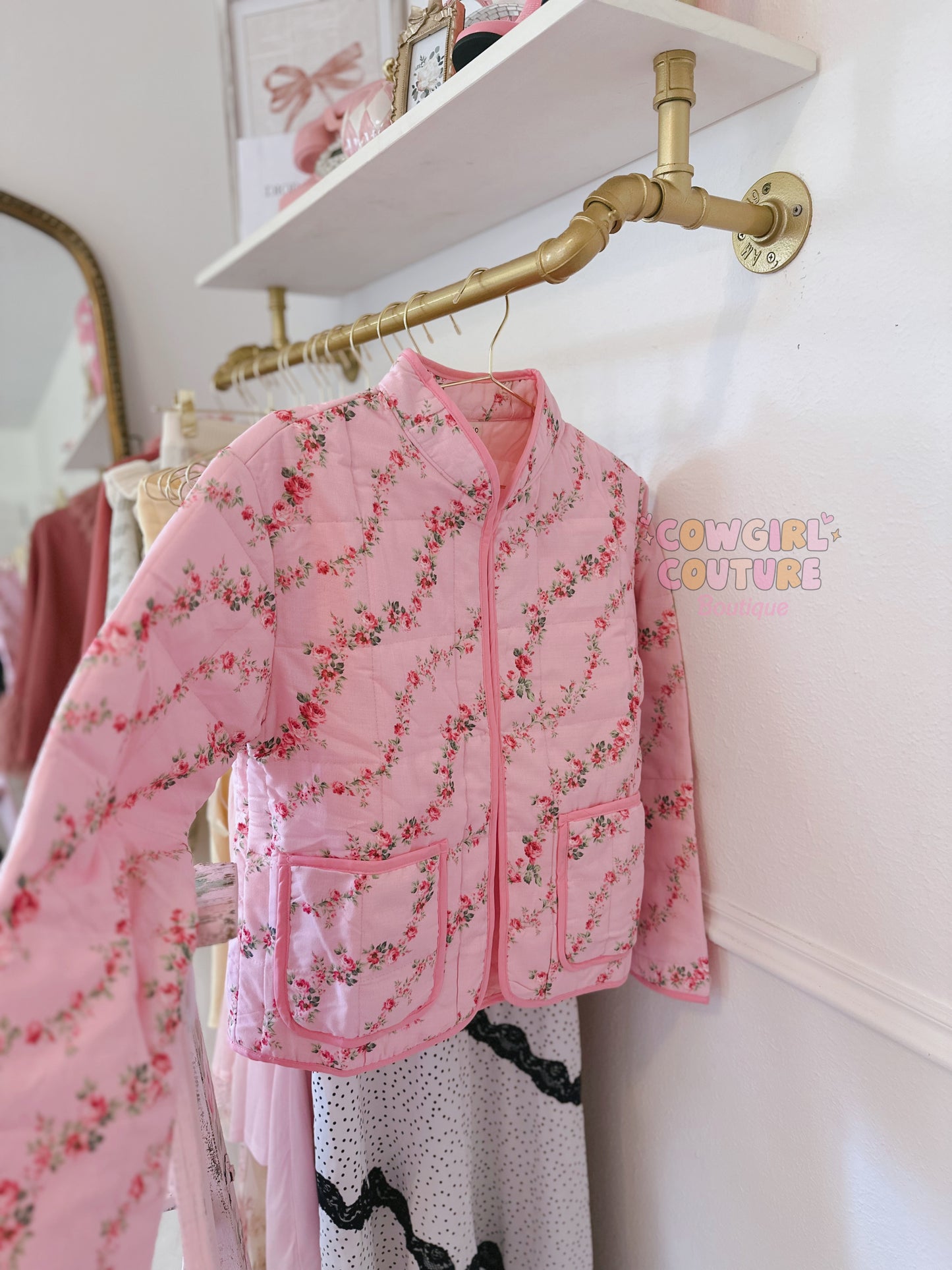 Floral quilted jacket