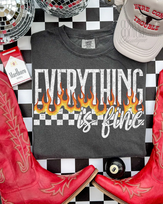 everything is fine pepper comfort colors tee