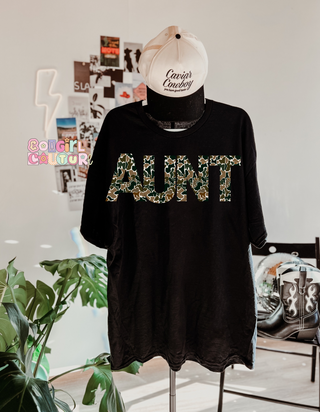 Duck camo aunt comfort colors tee