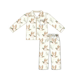 KIDS BAMBOO BUTTON UP JAMMIES