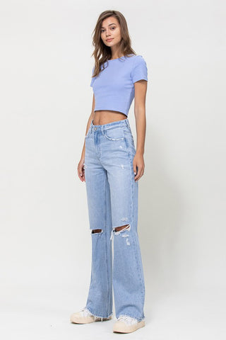 90's Vintage Flare distressed jeans