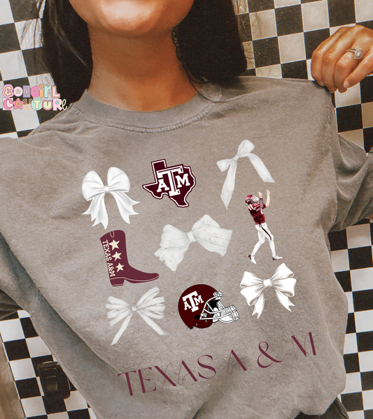 EXCLUSIVE Texas A&M Coquette Graphic