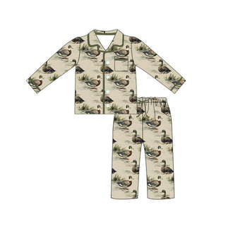 KIDS BAMBOO BUTTON UP JAMMIES