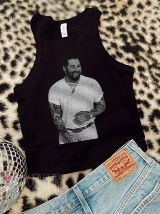 Koe Wetzel Black Racerback Tank