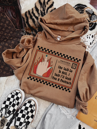 Treaty oak postcard hoodie