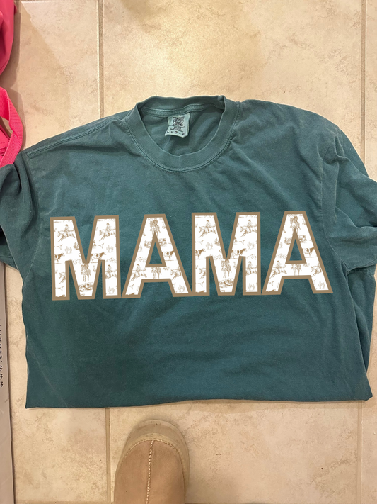 Vintage cowboy Mama tee (exclusive design)