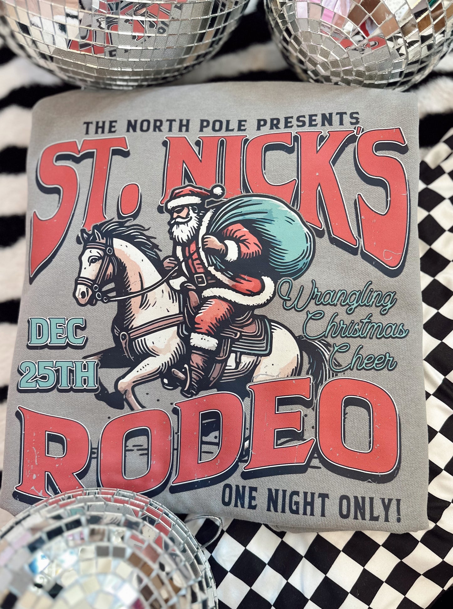 St Nick Rodeo Comfort Colors Crew