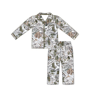 KIDS BAMBOO BUTTON UP JAMMIES