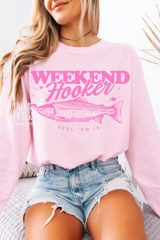 Weekend Hooker Comfort Colors Long Sleeve Tee