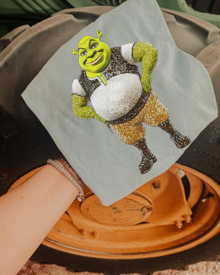 Faux Rhinestone Shrek Bay Tee