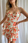 Sunset Floral Tierred Mini dress