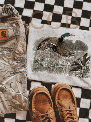 Vintage duck toddler graphic tee