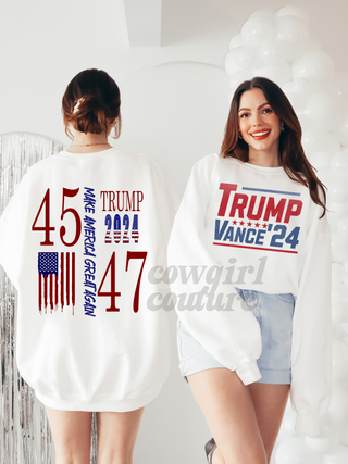 Trump 47 front & back design