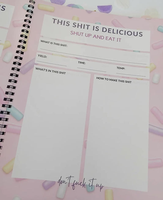 Snarky recipe book