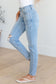 Eloise Mid Rise tummy Control Distressed Skinny Jeans - Judy blue