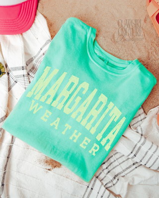 margarita weather mint comfort colors tee