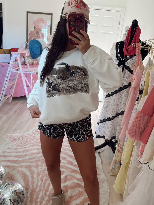 Vintage Duck Oversized Crewneck