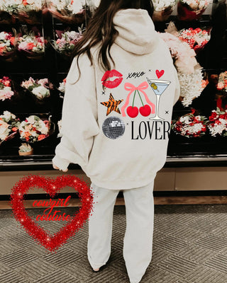 Lover ~ Tiger print V day Collage Hoodie