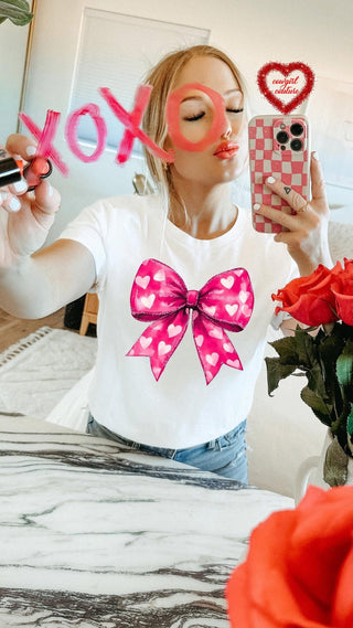 Valentine’s day bow graphic