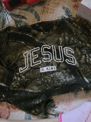 Jesus Is King Camo Long Sleeve