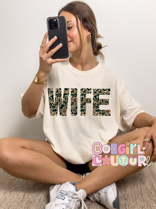 Duck Camo Wife comfort colors tee