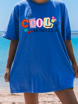 Scrapbook Cool Moms Club Flo Blue Comfort Colors Tee