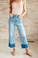 Olivia High Rise Judy blue Wide Leg Crop Jeans in Medium Wash