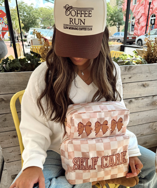 Coffee Run - Brown Vintage Trucker Hat