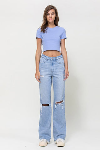 90's Vintage Flare distressed jeans