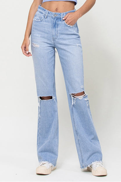 90's Vintage Flare distressed jeans