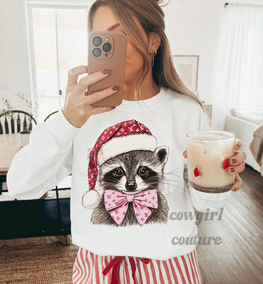 Boujee Christmas Racoon